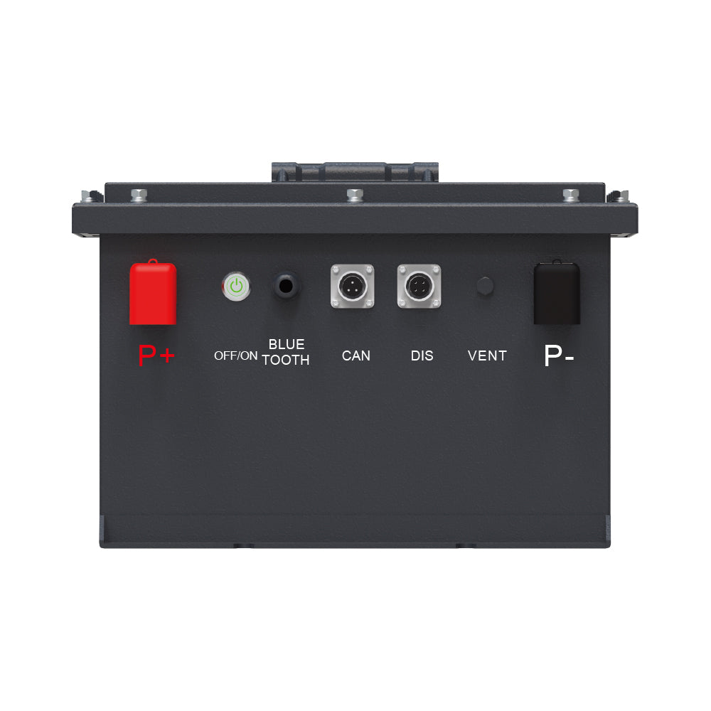 CURENTA 48V 54Ah Mini-Sized Lithium Iron Golf Cart Battery 51.2V 54Ah Bluetooth LiFePO4 Battery 12A Fast Charger 2.8' Touch LCD Screen Conversion kit