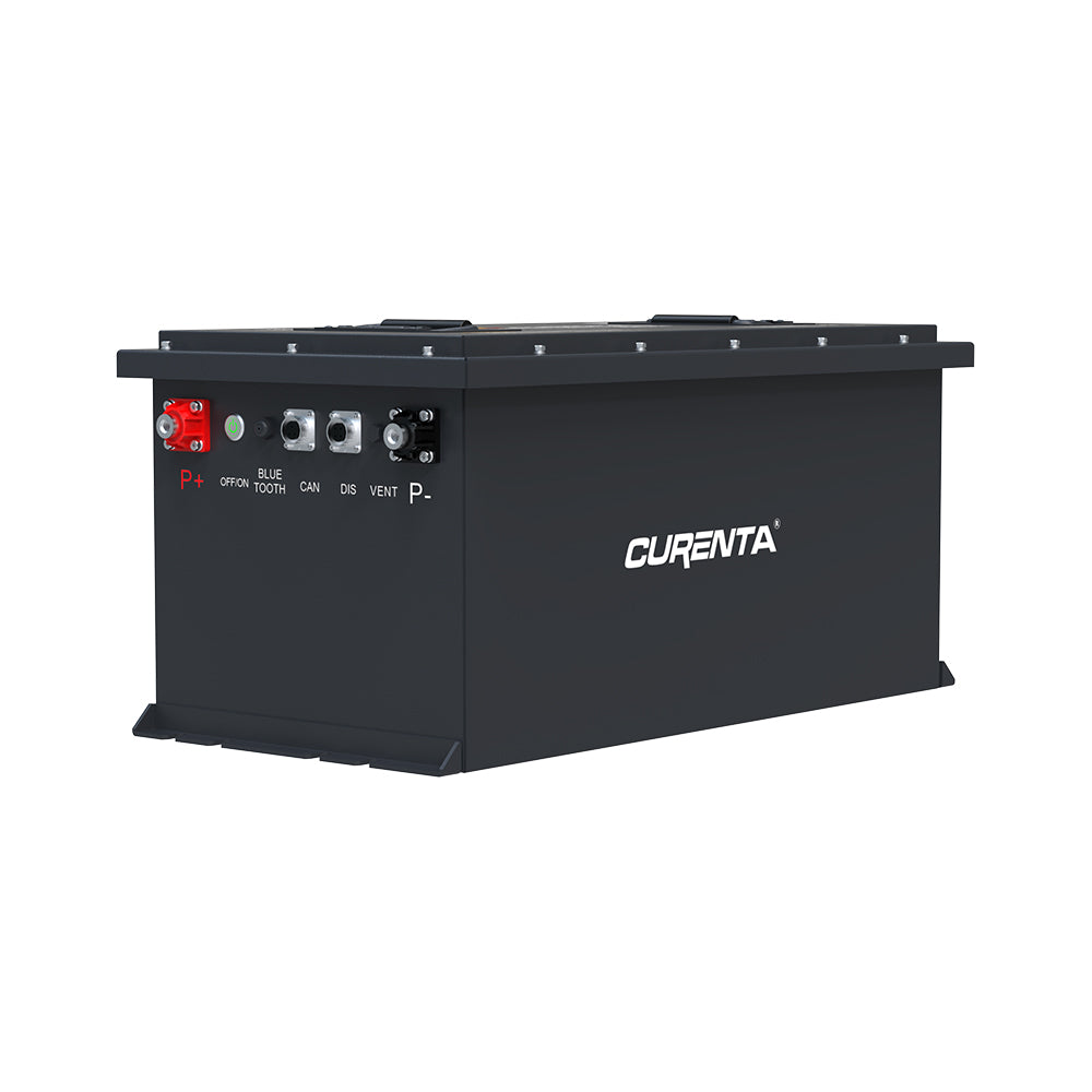 CURENTA 60.8V 105Ah Lithium Iron Golf Cart Battery 60.8V 105Ah Bluetooth 20A Fast Charger Touch LCD Screen Conversion kit