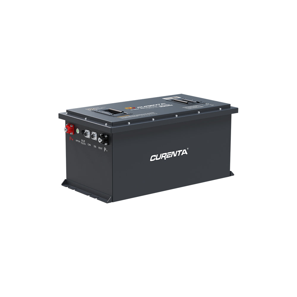 CURENTA 70.4V 105Ah Lithium Iron Golf Cart Battery 70.4V 105Ah Bluetooth LiFePO4 Battery 18A Fast Charger 2.8' Touch  LCD Screen Conversion kit